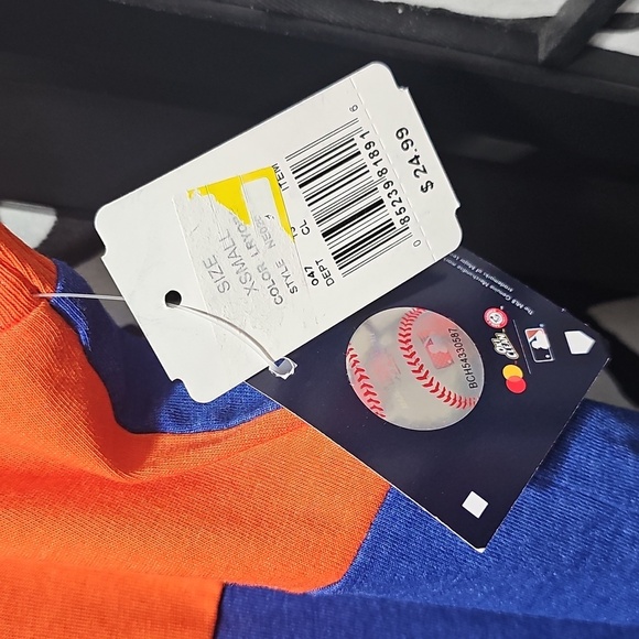 New York Mets Blue and Orange Tank Top XS NWT Genuine Merchandise - Picture 7 of 8